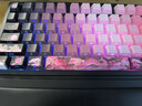 蝙蝠骑士bk75桃夭龙机械键盘客制化75配列智能翻盖手托有线/无线/蓝牙三模游戏键盘gasket75%全键插热拔 桃夭龙 侧刻黑色面盖【皮革智能手托版】 幽蓝轴V2 实拍图