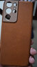 三星（SAMSUNG）Galaxy S23 Ultra 原装手机壳 皮革保护套 棕色 实拍图