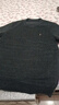 皮尔卡丹秋冬长袖T恤男士雪尼尔绒卫衣加绒加厚毛衣一体绒圆领衫保暖上衣 哈青 L (170) 建议110-130斤 实拍图