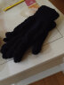 咖咪龙（KAMILONG）学生半边珊瑚绒分指针织手套男女冬季保暖加绒加厚手套 黑色 均码 晒单实拍图