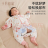 十月结晶婴儿睡袋厚夹棉睡袋婴幼儿纯棉防惊跳防踢被智能感温条 粉色100码 实拍图