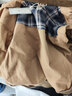 马登工装美式复古圣达菲夹克男灯芯绒拼接重磅帆布上衣男士休闲外套春 卡其色 【巴恩风外套/猎装夹克/硬汉穿搭/衣服男装】 3XL 实拍图