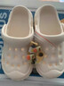 贞喜气可爱洞洞鞋女防滑外穿踩屎感拖鞋居家运动舒适软底包头凉鞋沙滩鞋 米白色【奶酪面包】 36-37 实拍图