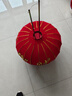 初奥大红灯笼大门挂的2026新年装饰春节元旦装饰品植绒布节庆年货led 【长杆】一对80#平安福+灯 55cm 实拍图