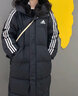 阿迪达斯 （adidas）羽绒服男女秋冬保暖外套加厚长款高充绒量羽绒服 黑/白01T S 实拍图