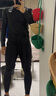 京东京造秋冬跑步运动套装速干衣健身训练服羽毛球服篮球骑行服L 实拍图