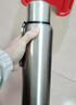 保温杯男士316不锈钢全钢保温壶便携泡茶杯大容量茶水分离水杯子 黑色1500ml[智能盖/带杯套] 实拍图