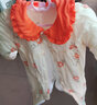 颗粒熊（KELIXIONG）婴儿衣服秋冬夹棉加厚哈衣爬爬服婴幼儿衣服女宝宝外出婴儿连体衣 粉红色 180克 73cm 适合6-9月 实拍图