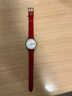 十瑞（SHIRUI）红色真皮表带适用天梭欧米茄浪琴肖邦梅花罗西尼美度男女本命平安好运送老婆女朋友礼物针扣手表带 （礼盒装）红色表带-开口无扣 17-16mm 实拍图
