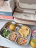 COOKSS饭盒316L不锈钢餐盒上班族小学生保温饭盒可微波炉5分格餐盘 实拍图