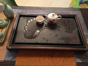 瓷牌茗茶具（cipaiming teaset）瓷牌茗 精品紫砂茶宠喷水财源滚滚三足招财金蟾茶道配件茶盘摆件 牧童水牛(茶宠) 实拍图