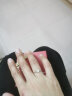周六福（ZLF）     18K金钻石戒指女款璀璨花瓣形求婚订婚钻戒 8分14号 au750 晒单实拍图