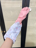 CTRLEND手套洗碗加绒加长 厨房家用清洁家务洗衣防水保暖女耐用胶手套 束口粉色【加厚加绒】 1双 实拍图