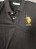 U.S. POLO ASSN.短袖polo衫商务休闲夏季男装纯棉亲肤吸汗上衣 黑色-大标 XL  实拍图