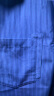 GXG男装  蓝色条纹休闲宽松翻领七分袖衬衫男士上衣 24年夏季新品 蓝条纹 165/S 晒单实拍图