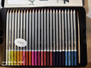 得力(deli)大师彩铅铁盒 水溶性彩色铅笔 学生美术专业手绘涂色绘画笔套装（附毛笔）48色 考试礼物6523春季出游写生 实拍图