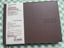 无印良品（MUJI）PVC封面月周记笔记本/2024年12月开始 2025手账本计划本记事本日程本本 88张/棕色/B6横款 实拍图