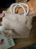 MUJI 印度手工编织 小型托特包 购物袋 手提包 手拎包 原色图案 晒单实拍图
