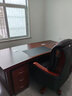 忠胜办公家具老板桌大班台董事长总裁办公室老弧形板台大气老板台实木皮油漆 2.39米老板桌 + 老板椅 + 6门柜 常规 实拍图