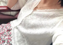 俞兆林（YUZHAOLIN）吊带外搭超薄开衫新款防晒衣女外穿木耳边百搭针织衫短款小个子潮 白色 [竹节麻面料] S [建议75-90斤] 晒单实拍图