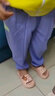 361°儿童夏季薄款长裤男童卫裤运动长裤女童秋冬保暖中大童休闲长裤 紫霞1501-女童【不加绒】 160 实拍图