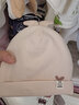 贝肽斯婴儿保暖帽子冬季款棉质胎帽新生儿宝宝0-12月儿童头饰御寒 调皮兔-米色 春秋 0-3个月 (帽围32-39cm) 实拍图