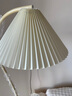 米族奶油风卧室床头百褶落地灯客厅沙发边装饰照明灯具复古原木风灯具 奶油色 【150*28CM】三色变光 实拍图