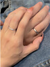 唯一（Winy）情侣戒指对戒女一对送女友老婆925银结婚纪念日生日礼物女生首饰 实拍图