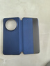 正件适用华为mate60手机壳保护套 Mate60翻盖智能高清视窗真素皮全包防摔男商务超薄防摔壳皮套 蓝 实拍图
