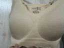 金三塔金三塔无尺码真丝氨纶无痕内衣女无钢圈聚拢背心式光面文胸 肤色 M 实拍图
