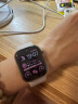Apple/苹果 Watch Series 8 智能手表GPS+蜂窝款41毫米金色不锈钢表壳星光色运动型表带 S8 MNJD3CH/A 实拍图