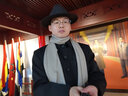诺芝萌 复古男士绅士礼帽子 舞台表演帽男士毡帽上海戏剧滩爵士帽NC697 黑色方带子 均码 头围57cm 实拍图