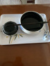 康丰北欧托盘家用放茶杯水杯杯子茶盘客厅长方形水果盘白色收纳盘子 方形大号-富贵竹 实拍图