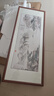 六画流水生财山水画靠山图客厅装饰画国画办公室风景挂画书房茶室壁画 流水生财A1 48*118cm宣纸锦绫+有机玻璃+胡桃色实木框（偏小） 实拍图