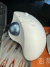 罗技（Logitech）ERGO M575 S无线蓝牙鼠标 无线轨迹球鼠标办公 人体工学鼠标双模 Mac笔记本电脑电池款USB家用鼠标 M575 珍珠白(优联接收器) 实拍图
