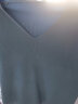 子牧棉麻春秋 女韩版V领蝙蝠袖马甲纯色百搭无袖宽松针织坎肩上衣3740 蓝色 均码(建议95-140斤) 实拍图
