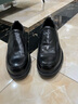 沙驰男鞋 轻便商务休闲鞋柔韧舒适手抓纹胎牛皮时尚休闲鞋 商场同款 黑色（752442279Z-1） 39 欧码（国码40） 实拍图