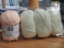 班哲尼毛线团粗毛线柔软牛奶棉5股手工织毛衣围巾工具编织DIY细中毛线球 实拍图