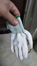 手套劳保耐磨工作PU涂指涂掌尼龙涂胶透气防滑涂层薄款夏季防晒女 白色涂掌手套（24双） M 实拍图