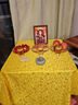 京弗 供桌布 龙纹布料佛台布家用佛桌布佛帘佛堂装饰桌围黄布佛台供奉 龙纹黄1米*1.4米 实拍图