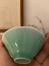 恒福影青瓷茶杯主人杯单杯陶瓷功夫茶具品茗杯办公室家用喝茶小杯子 清荷杯（梅子青） 实拍图