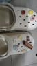 名创优品（MINISO）洞洞鞋女款2025新款eva防滑防臭沙滩鞋增高凉拖鞋女夏季外穿 卡其+美食集(10个)滴塑 38-39 实拍图