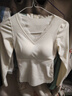 洁丽雅蚕丝山羊绒保暖内衣打底女士无缝秋冬季保暖内衣中厚套装美体打底 上衣香槟色 M（推荐90-110斤） 实拍图