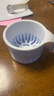 米妍（meyarn）多功能清洁漱口杯 假牙牙套保持器清洗收纳便携双层可沥水 蓝色款 实拍图