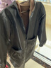 海之卿男士长款加厚加绒罩衣工作服围裙大褂劳保防水防油外套成人有袖 海迷彩加宽袖口 【加绒】 3XL（建议130-180斤） 实拍图