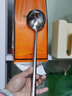科得不锈钢炒勺厨师用铲勺炒菜勺长柄分菜勺汤勺打菜勺粥勺商用(2两) 实拍图