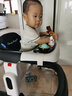哈比克学步车防o型腿婴儿多功能手推防侧翻宝宝可坐可推学行车起助步车 基础款-高级黑+餐盘【坐垫调节】 实拍图