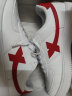 特步（XTEP）【国潮】女鞋板鞋空军一号夏季鞋子休闲鞋情侣运动鞋小白鞋 白红色-男 41 实拍图
