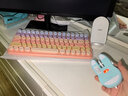 B.O.W航世 K608静音充电无线键盘鼠标套装 笔记本台式电脑办公家用便携无线键鼠 甜心粉 渐变-无线键盘 电池版 实拍图