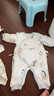童泰新生婴儿衣服连体衣夹棉秋冬季0-6月初生宝宝纯棉加厚哈衣爬服 郊游企鹅 59cm (建议1-3个月身高55-60cm) 实拍图